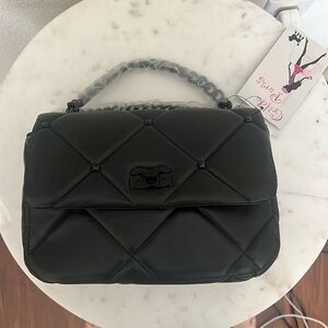 Gilda Paris, black crossbody, quilted